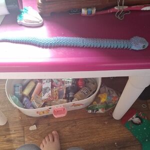 Soft Textured Blue Snake Stuffed Toy